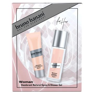   Bruno Banani ajándék csomag natur spray 75 ml + tusfürdő 50 ml Woman - 11977