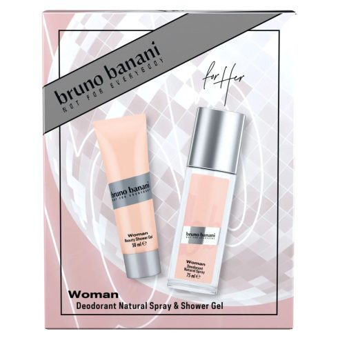 Bruno Banani ajándék csomag natur spray 75 ml + tusfürdő 50 ml Woman - 11977