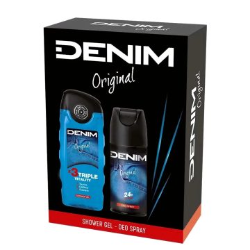   Denim Original Ajándékcsomag, 150 ml dezodor + 250 ml tusfürdő, 12004