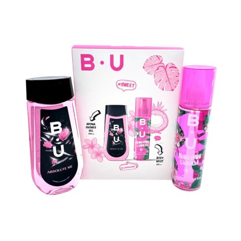 B.U. Sweet Ajándékcsomag, 200 ml testpermet + 250 ml tusfürdő, 12152