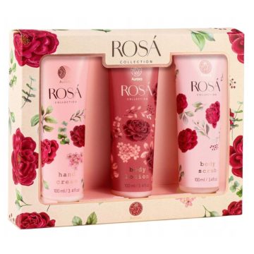 Aurora kéz-és testápoló szett rózsa - 12180