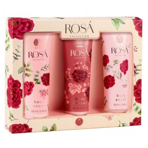 Aurora kéz-és testápoló szett rózsa - 12180