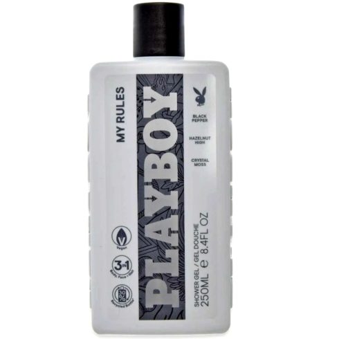Playboy Férfi tusfürdő, 250 ml, My Rules, 12184