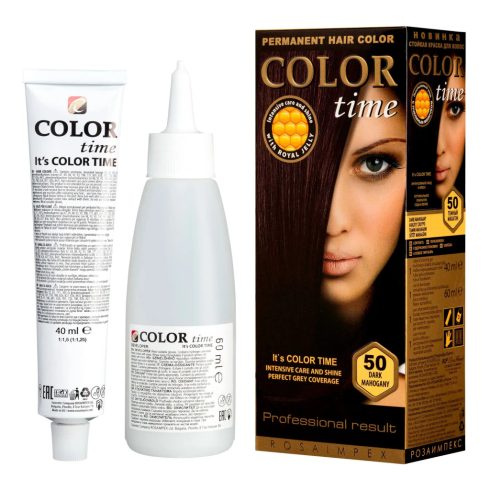 Color Time hajfesték, 50, sötét mahagóni, 12192