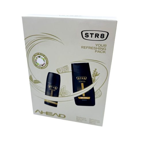 STR8 Ahead Ajándékcsomag, 150 ml dezodor + 250 ml tusfürdő, 12220