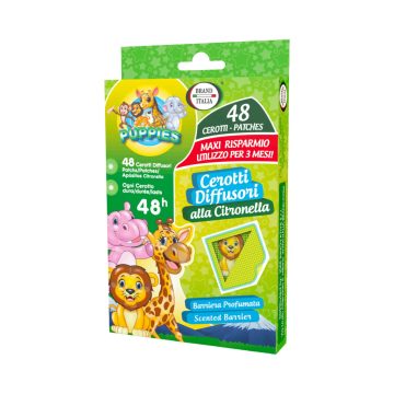   Szúnyogcsípés elleni matricák, állatkölykök, 48 db - 12255