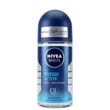 Nivea, golyós férfi dezodor, Fresh Active, 50 ml, 12259