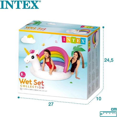 Intex, Unikornisos bébimedence, 127 x 69 x 102 cm, 12833