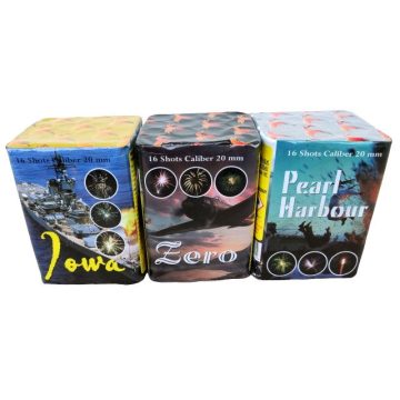   Tűzijáték Pearl Harbor/Zero/Iowa, 16 lövéses tűzijáték telep, 13084