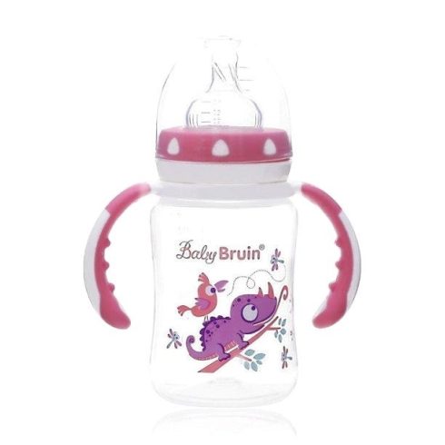 Széles nyakú cumisüveg fogóval - 240 ml - 15967