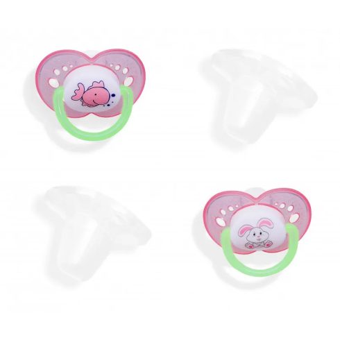 Baby Bruin, szilikon játszócumi kupakkal, 0-6 hónapos, 2 darabos csomag, 15969