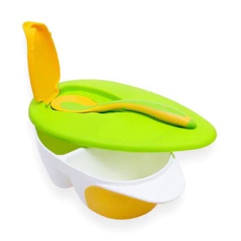 Fedeles etető tányér kanállal - 15972