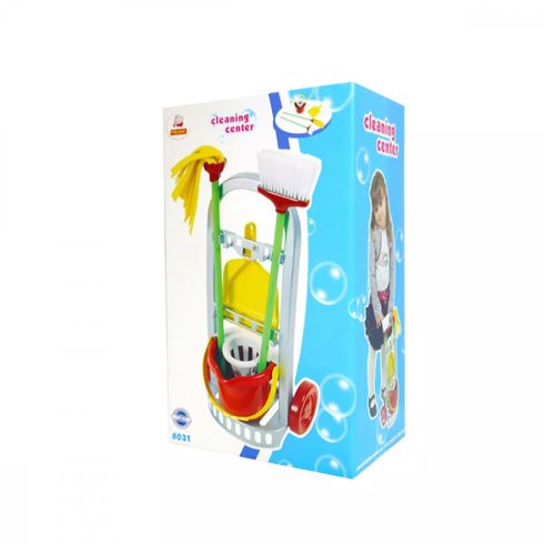 Polesie Takarító kocsi dobozban - 48 cm - 16043