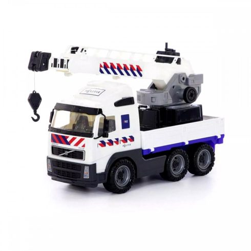 Power truck - Police darus teherautó - fehér - 49 cm - 16100