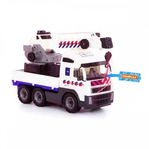 Polesie Power truck - Police darus teherautó - fehér - 49 cm - 16100