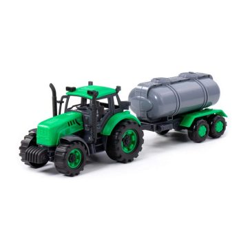 Polesie Traktor tartálykocsival, 39 cm, 16152