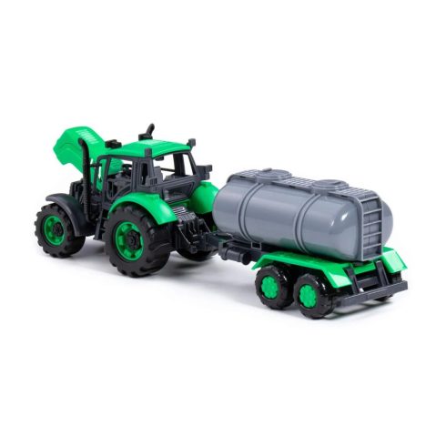 Polesie Traktor tartálykocsival, 39 cm, 16152