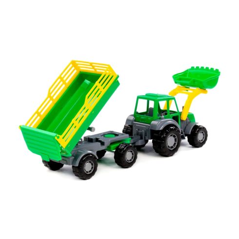 Polesie Farmtraktor pótkocsival, 50 cm, 16156