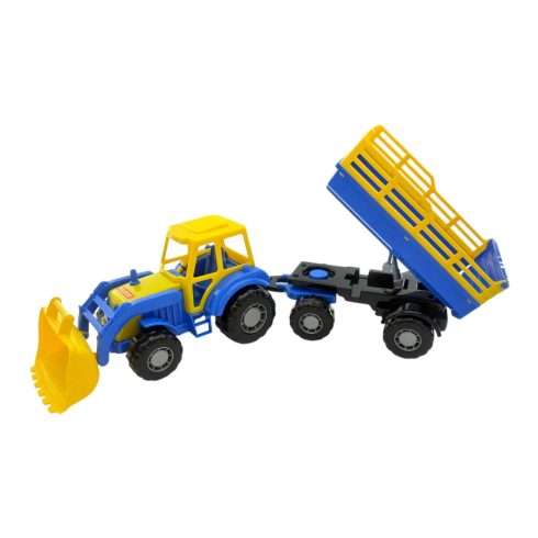 Polesie Farmtraktor pótkocsival, 50 cm, 16156