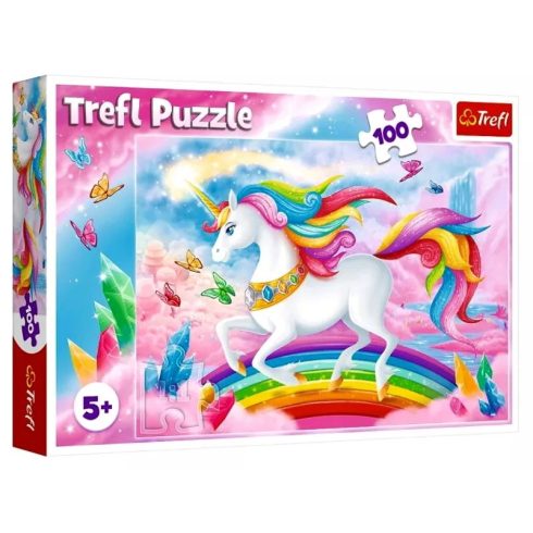 Trefl puzzle csomag - 100 darabos - Az unikornisok ragyogó világában - 16411