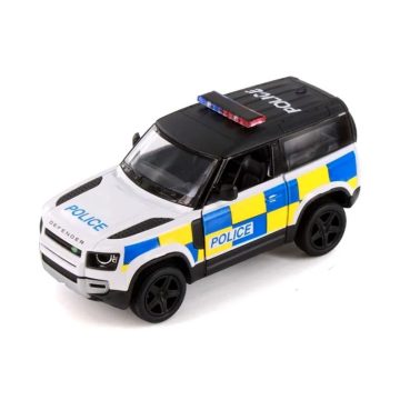   Kinsmart fém autó modell, Land Rover Defender, Police, 17128
