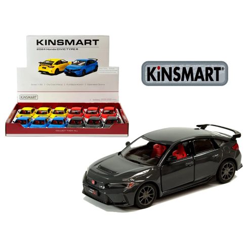 Kinsmart, Honda Civic Type R fémautó, 2024, 17198