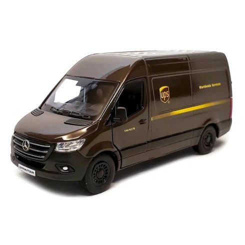 Kinsmart Mercedes Sprinter UPS Edition fémautó, 17537