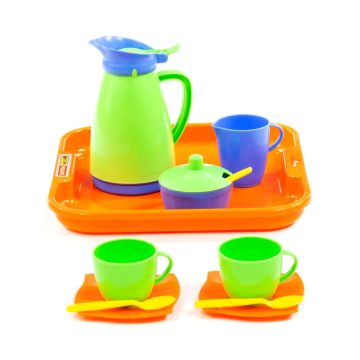 Polesie Kávés készlet tálcával, hálóban, 18253