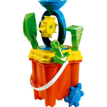 Bástyás homokozó szett + malom - 15 x 34 cm - 18308