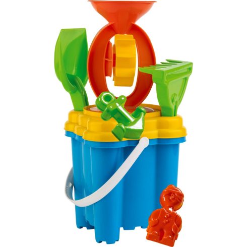 Bástyás homokozó szett + malom - 15 x 34 cm - 18308