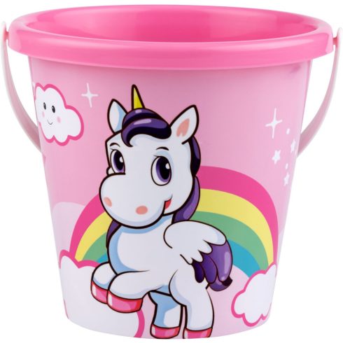 Unikornisos homokozó vödör - 17 x 16 cm - 18410