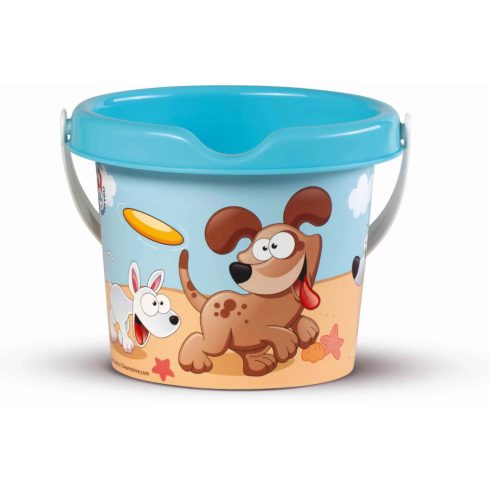 Homokozó vödör, kutyás, 13 x 11 cm, 18443