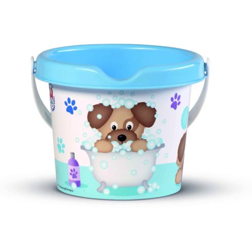 Homokozó vödör, háziállatos, 13 x 11 cm, 18444