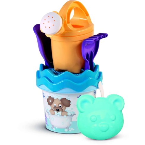 Háziállatos homokozó játékszett locsolóval, 13 x 27 cm, 18451