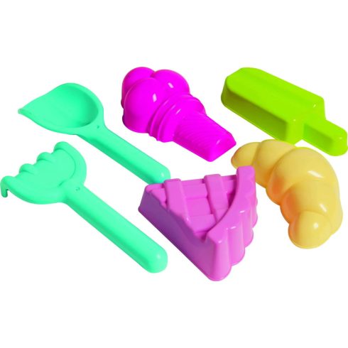 Homokozó játékszett, édességek zacskóban, 18460