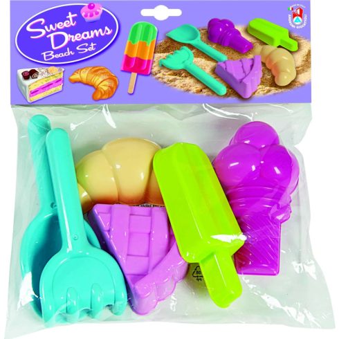 Homokozó játékszett, édességek zacskóban, 18460