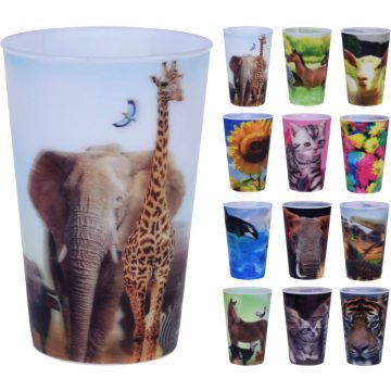 Műanyag Pohár 3D-s képpel, 3 dl, 19042