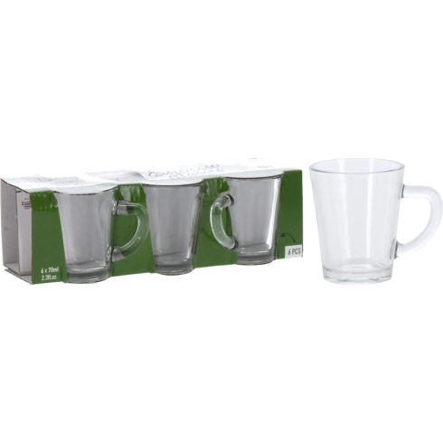 Espresso Üvegpohár, 6 darabos szett, 70 ml-es, 19084