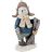 Maci figura kabátban sapkával, 13 cm, 3 féle, 19097