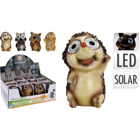 Állatos szolár lámpa, 11 cm, 19132