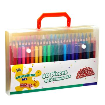 Rajz készlet, 90 darabos szett, 19135