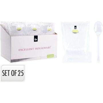 Mosható Kanál készlet, műanyag, 25 darabos szett, 19141