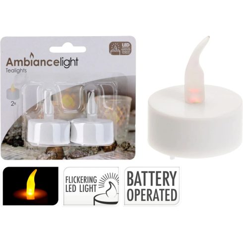 Teamécses, 2 darabos szett, LED, 19156