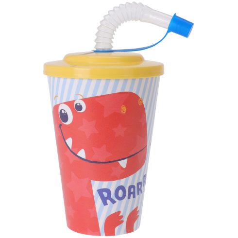 Szívószálas műanyag pohár, 19190