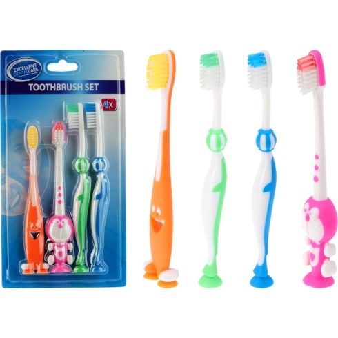 Gyerek fogkefe, 4 darabos szett lapon, 19202