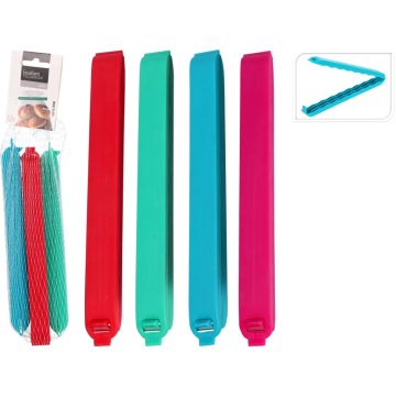 Zacskózáró csipesz, 4 darabos csomag, 19256