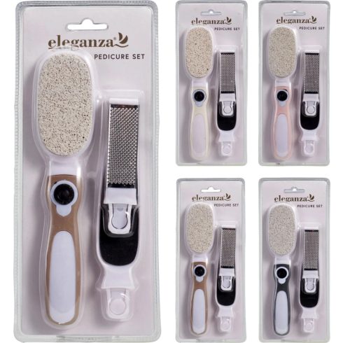 Pedikűr szett lapon, 3 darabos, 19269