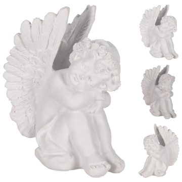 Angyalka dekor figura 10 cm, 3 féle - 19308