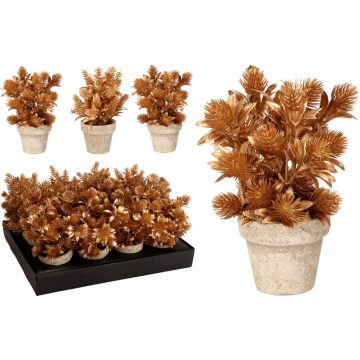 Művirág műanyagcserépben, 3 féle, 19338