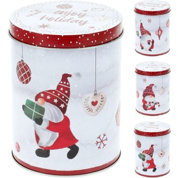 Karácsonyi fém tárolódoboz, 10 x 14 cm, 3 féle, 19378